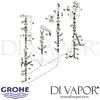 Grohe Eurodisc Cosmopolitan 4-Hole Single-Lever Bath Combination Tap Spares